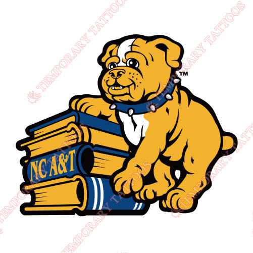North Carolina A T Aggies Customize Temporary Tattoos Stickers NO.5482